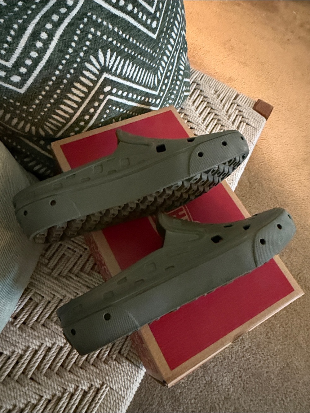 Vans Slip On Mule- Olive - Picture 3 of 8